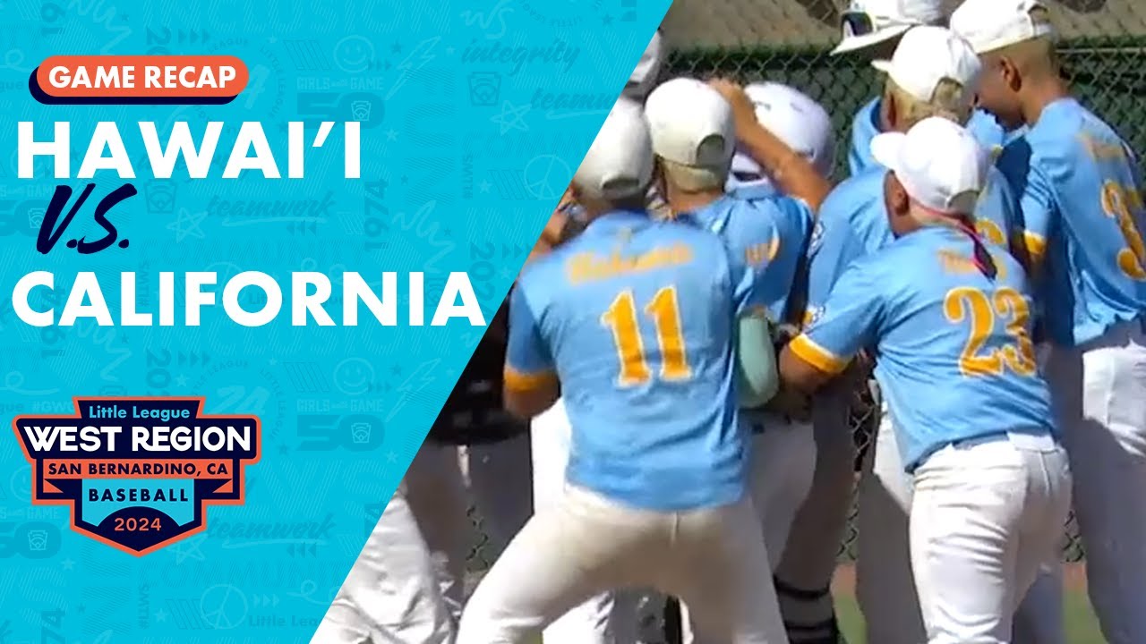 Game Highlights: Hawaii vs California | Little League Baseball West Region Tournament