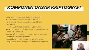 Konsep Kriptografi serta Implementasinya baik metode klasik dan modern 