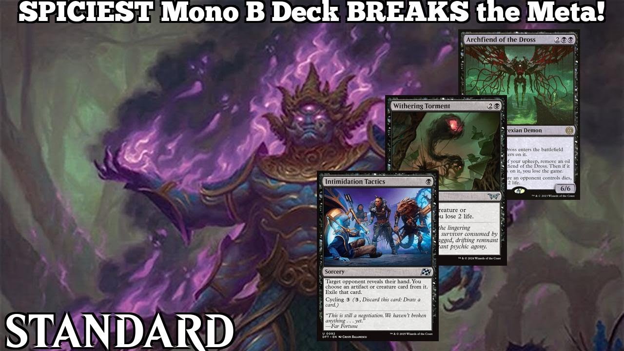 SPICIEST Mono B Deck BREAKS the Meta! | Rakshasa Demons | Standard Bo3 | Diamond | MTG Arena
