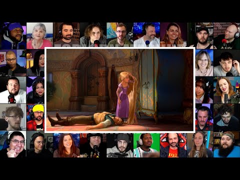 Flynn Rider meets Rapunzel for the First Time | Tangled : 2010 | Reaction Mashup