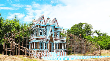 Update Victorian House Build Twin Big Twin Water Slide Around House [part 1]