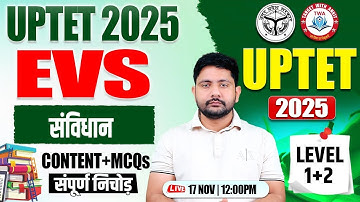 UPTET 2025 : EVS | संविधान, UP TET EVS Class #45, UP TET Paryavaran By Ankit Sir