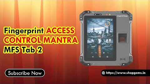 Fingerprint Access Control Mantra MFS Tab 2