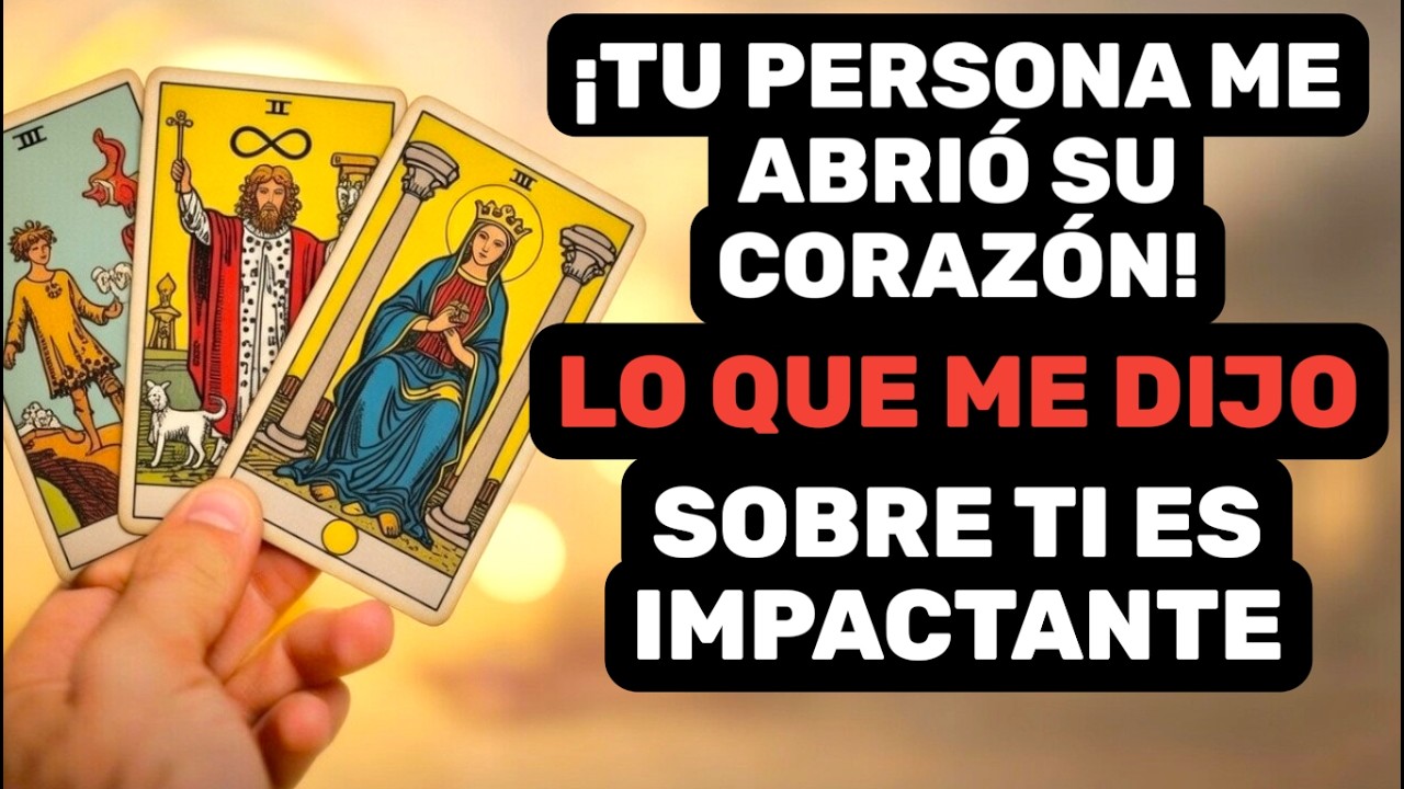 🔥 ¡LE HABLÉ A TU PERSONA Y ME CONTÓ LA VERDAD! 😱 ¡LO QUE ME DIJO TE VA A SACUDIR EL ALMA! 🔥💔
