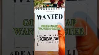 how to draw roronka Zoro wanted poster #anime #art #onepiece #shorts