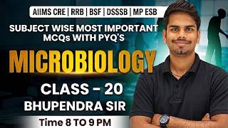 Subject Wise Most Important MCQs with PYQs | Microbiology | Class 20 by Bhupendra Sir |