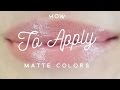 How to Apply Matte LipSense Colors