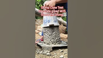 Slump Cone Test Workability test of Concrete gread M25
