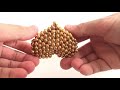【MAGNETIC BALLS】216PCS マグネットボール 強力磁石 立体パズルゴールド