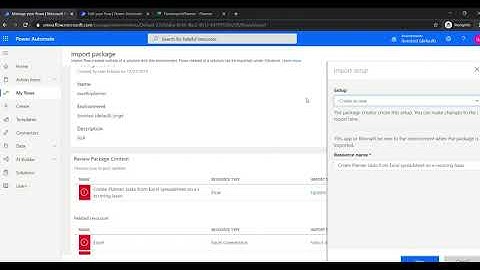 Power Automate - how to import a flow from your template