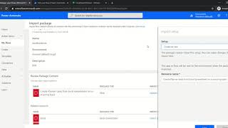 Power Automate - how to import a flow from your template