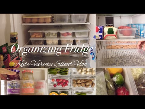 จัดระเบียบตู้เย็น พาทัวร์ตู้เย็น | ล้างสตรอเบอร์รี่ให้ปลอดภัย | ทำแพนเค้กง่ายๆ | Silent Vlog