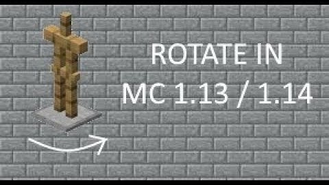 Minecraft: How to make an armor stand rotate in Minecraft 1.13+ / 1.14+