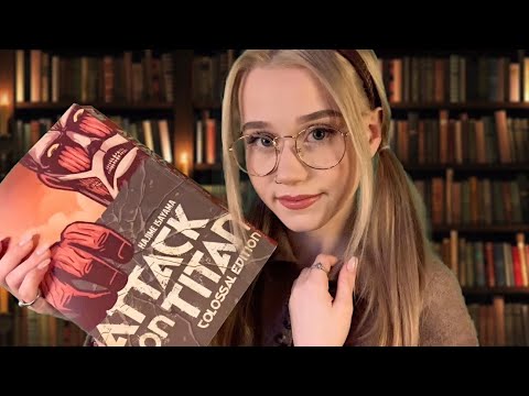 ASMR | Shy Librarian Role-Play (Tapping, Inaudible whispering, Typing)
