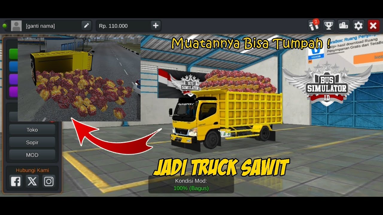 КАК УСТАНОВИТЬ МОД BUSSID PALM OIL TRUCK, КОТОРЫЙ МОЖЕТ ПРОЛИТЬ ГРУЗ