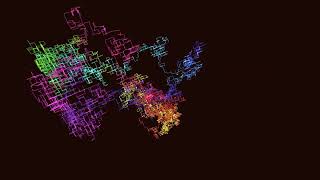 geometric fractal hilbert curve 3d