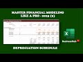 STARTUP FINANCIAL MODEL PART 9 - Assets Schedule
