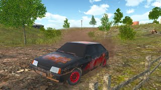 Russian Car Driver HD VAZ 2108 Simulator Android Gameplay HD | Russian countryside screenshot 4
