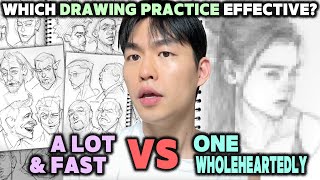 EXTREME CHALLENGE - "Draw A LOT & FAST" VS "ONE WHOLEHEARTEDLY"