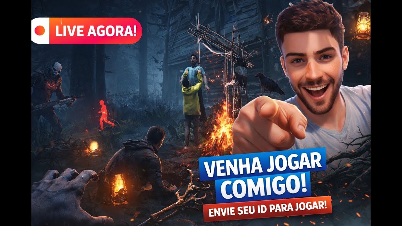 Vem de ao vivo comigo e bora jogar um DBD!?