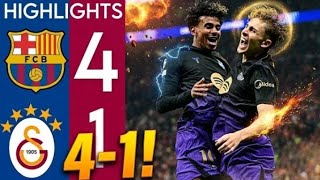 Barcelona vs Galatasaray 4-1 UEFA Champions League Highlights 2026