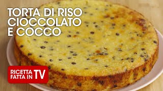 Come fare la TORTA DI RISO CIOCCOLATO E COCCO di Benedetta Rossi 🥥 Ricetta TV Fatto in Casa per Voi screenshot 5