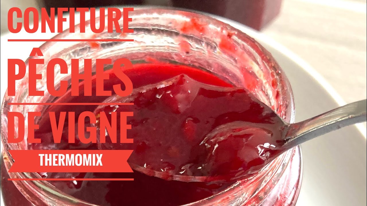 Confiture de pêches de vigne | #thermomix #confiture - YouTube