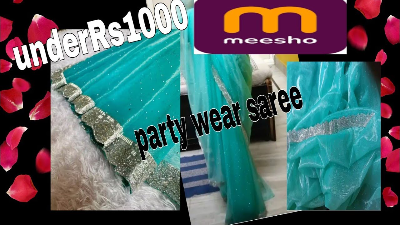 Meesho beautiful net saree at affordable price 🥰