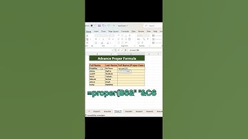 Advance Proper Case in Excel 📈🎯 #excel #viral #exceltricks #viral #viralvideo #shorts #shortvideo