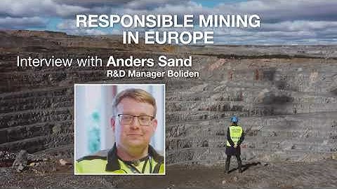 Vodcast #1 “Responsible mining in Europe”: Anders Sand is interviewed by Peter Tom Jones
