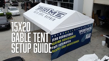 15x20 Gable Tent: Setup Guide
