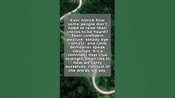 💪 Discover the silent signals that reveal true strength within you! #Shorts