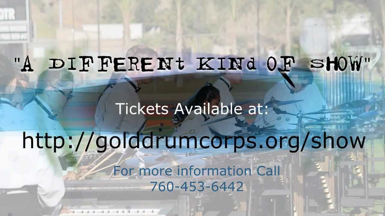 GOLD Drum & Bugle Corps "A DIFFERENT KIND OF SHOW" 7/14/2012 Trabuco Hills High School PROMO.wmv