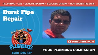 Burst Pipe Causes MASSIVE Leak! Repair with James
