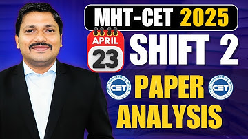 MHT-CET 2025 23 APRIL SHIFT 2 ANALYSIS: MATHS BY DINESH SIR | VERY IMP FOR NEXT SHIFT STUDENTS