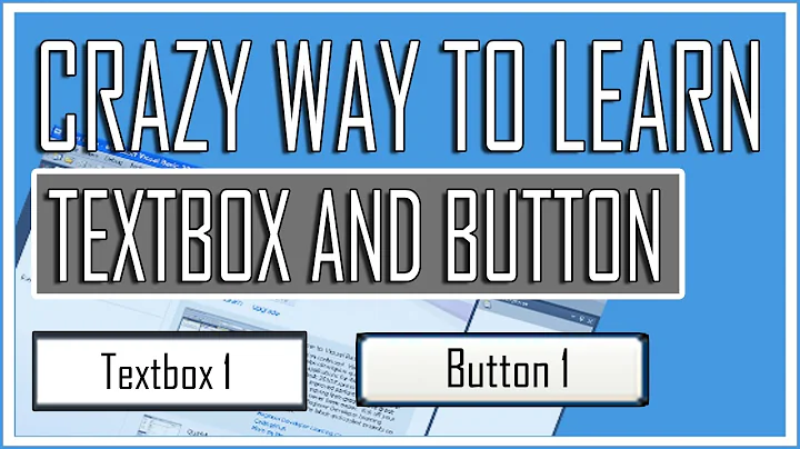 Visual basic Beginners Lesson 1 - Button and text (Crazy tutorial)