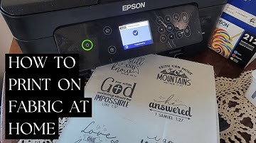 How to Print on Fabric at Home | Easy DIY Tutorial with Epson XP-4105, Freezer Paper & Muslin