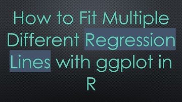 How to Fit Multiple Different Regression Lines with ggplot in R