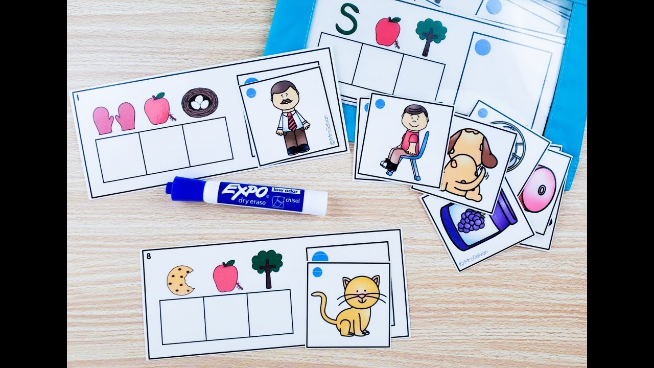 cvc sound box puzzles mrsgalvan - YouTube