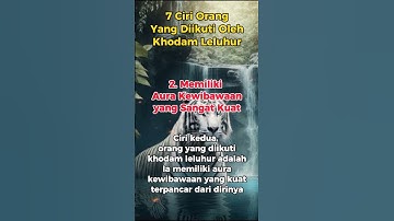 7 Ciri Orang Yang Diikuti Khodam Leluhur Part 1 || seketnem_56 #misteri #primbon #ramalan