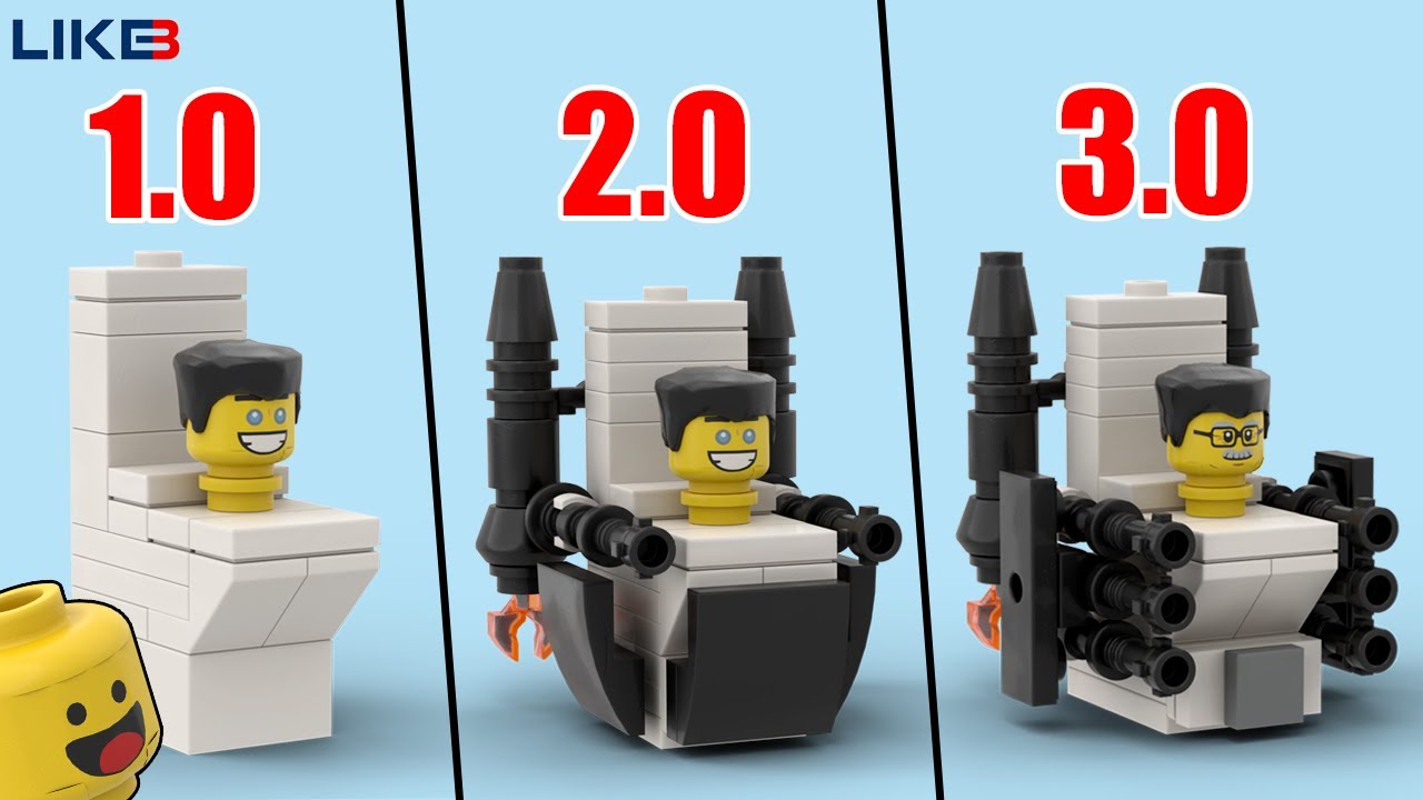 Skibidi Toilet LEGO: Building a BIG Scientist Toilet (Upgraded) 