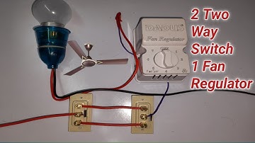 2 Two Way Switch with 1 Fan Regulator Connection | Ceiling Fan Wiring Connection | #Electrical