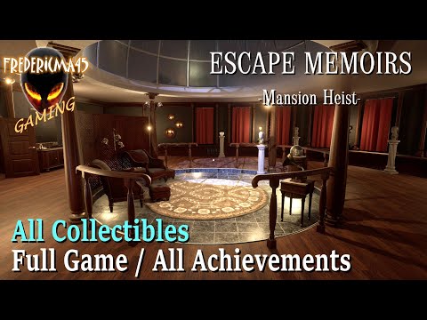 Escape Memoirs: Mansion Heist - Full GAME Walkthrough / All Achievements / All Collectibles