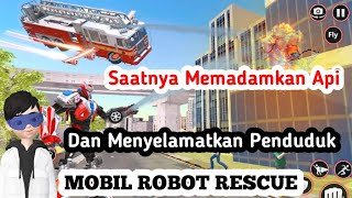Game Mobil Robot Rescue 2021 || Rescue Robot Car tranformation Game screenshot 2