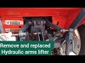 How to replaced hydraulic arm lifter and shaft