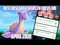BEST RESEARCH TASKS TO FOCUS ON IN POKEMON GO! APRIL 2019 EDITION