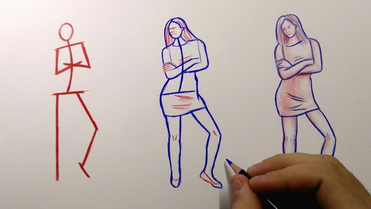 How To Draw A Human Figure - Sonmixture11