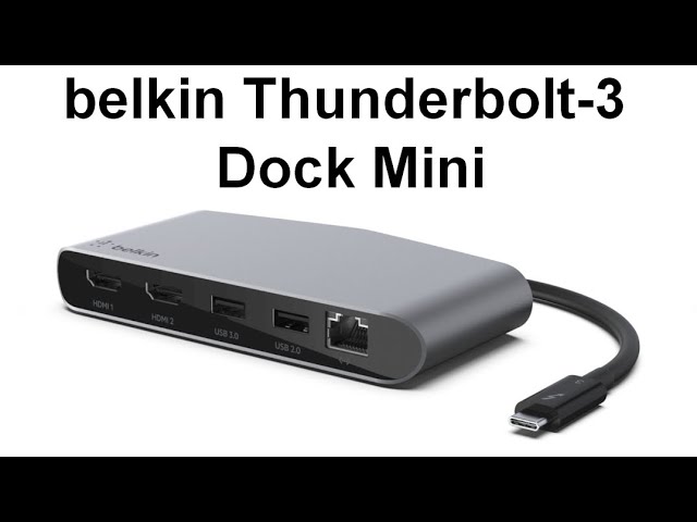 Belkin Thunderbolt 3 Dock Mini - USB-C Docking Station For Mac