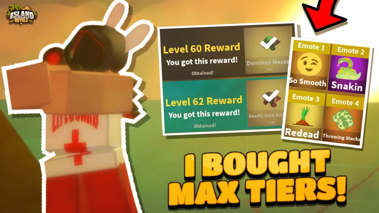 I Bought Max Tiers In Island Royale Youtube