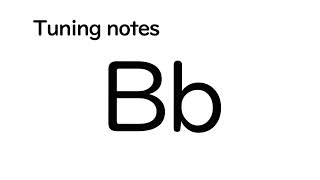 Tuning notes - ( Bb , A )